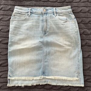 Abercrombie & Fitch Light Blue Denim Pencil Skirt